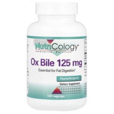 Nutricology, жовч великої рогатої худоби, 125 мг, 180 капсул Vegicaps